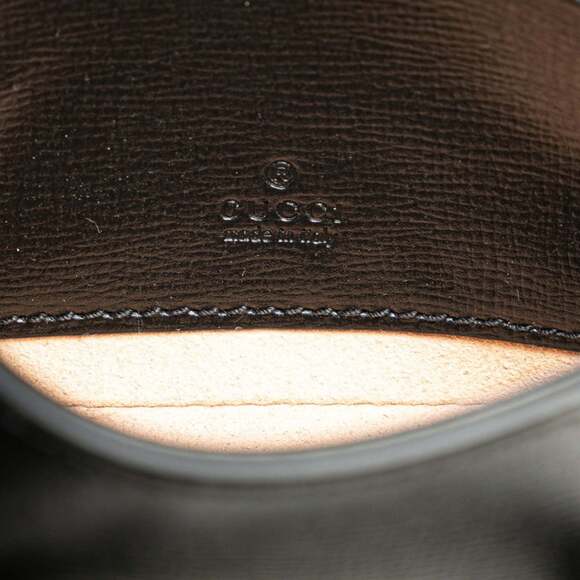 GUCCI Authentic Black Leather Horsebit Shoulder Bag - Picture 10 of 13